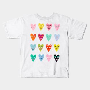 Love hearts animals Kids T-Shirt